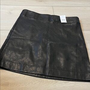 J. Crew Faux Leather Mini Skirt